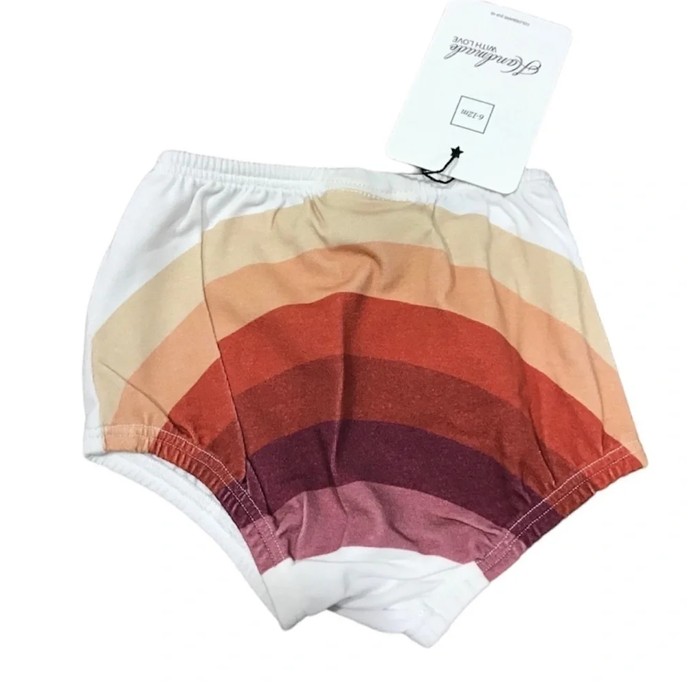 Pleiades Diaper Cover Baby 6M Neutral Pull On Rainbow Boho Western Hippie Indie